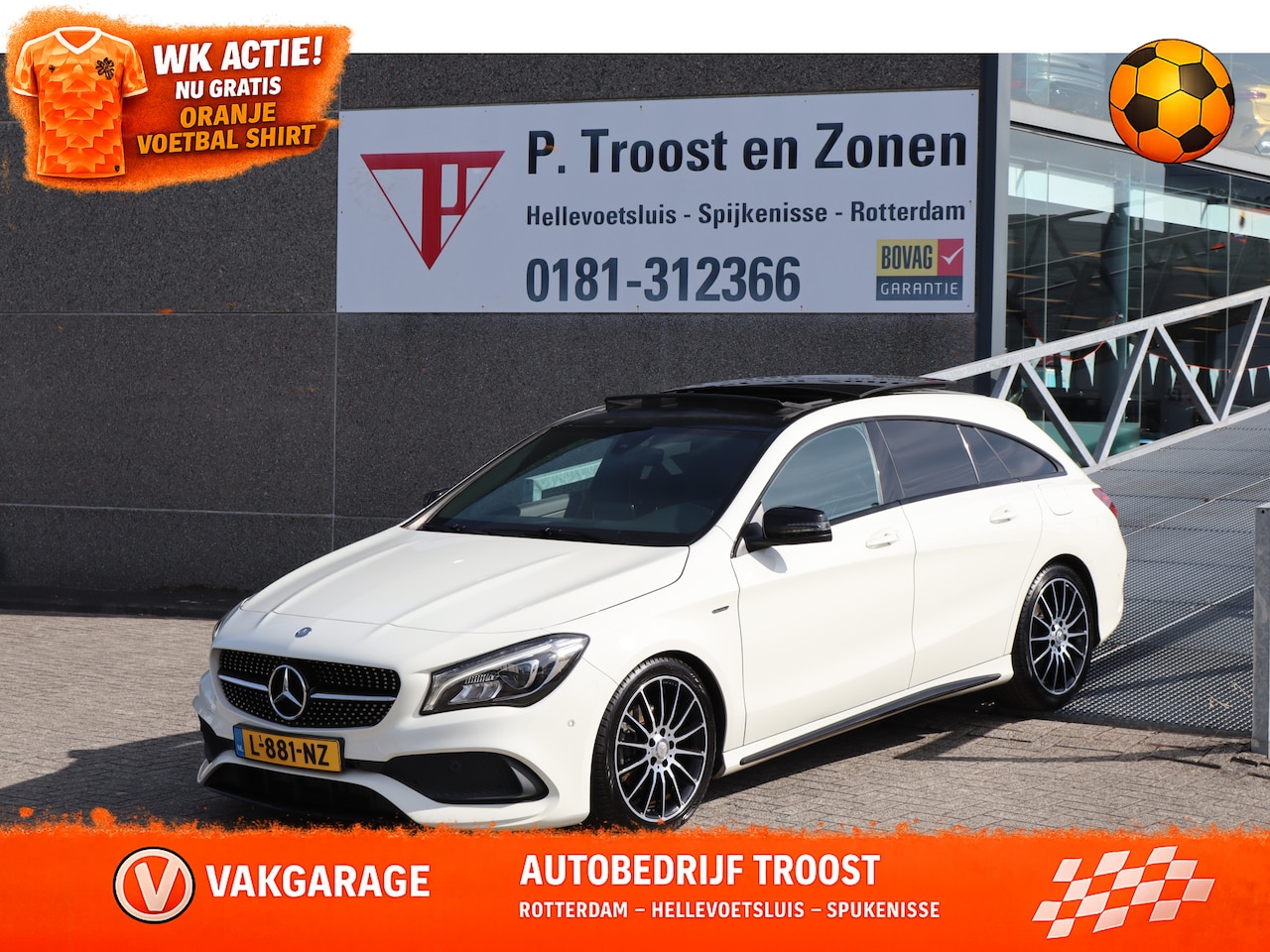 Mercedes-Benz CLA-klasse Shooting Brake - 200 AMG White edition/Night/Panoramadak/Stoelverwarming/Cruise control/Achteruitrijcamera/ - AutoWereld.nl