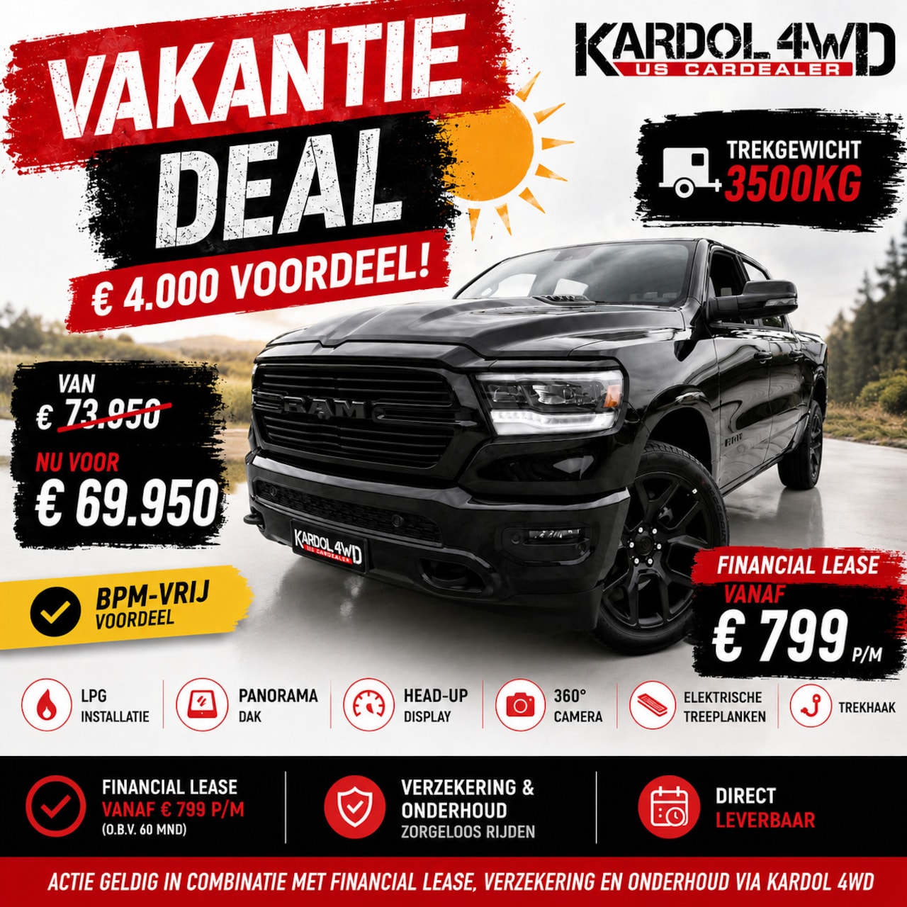 Dodge Ram 1500 - VAKANTIE DEAL €4.000 VOORDEEL | LPG | PANO | HUD | 360 CAM | NIEUWE AUTO | Geheel rijklaar - AutoWereld.nl