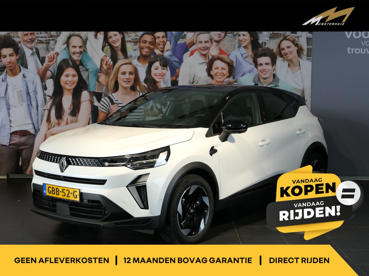 Renault Captur - 1.6 E-Tech full hybrid 145 techno - Adaptive cruise - Dodehoek - Navi - Parkeerassistent - - AutoWereld.nl
