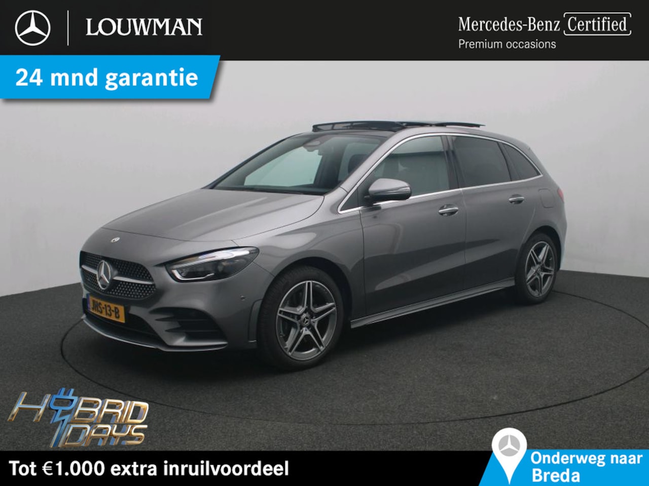 Mercedes-Benz B-klasse - 250 e Business Solution AMG AMG Line | Panorama Schuif-Kanteldak | Parkeerpakket met achte - AutoWereld.nl