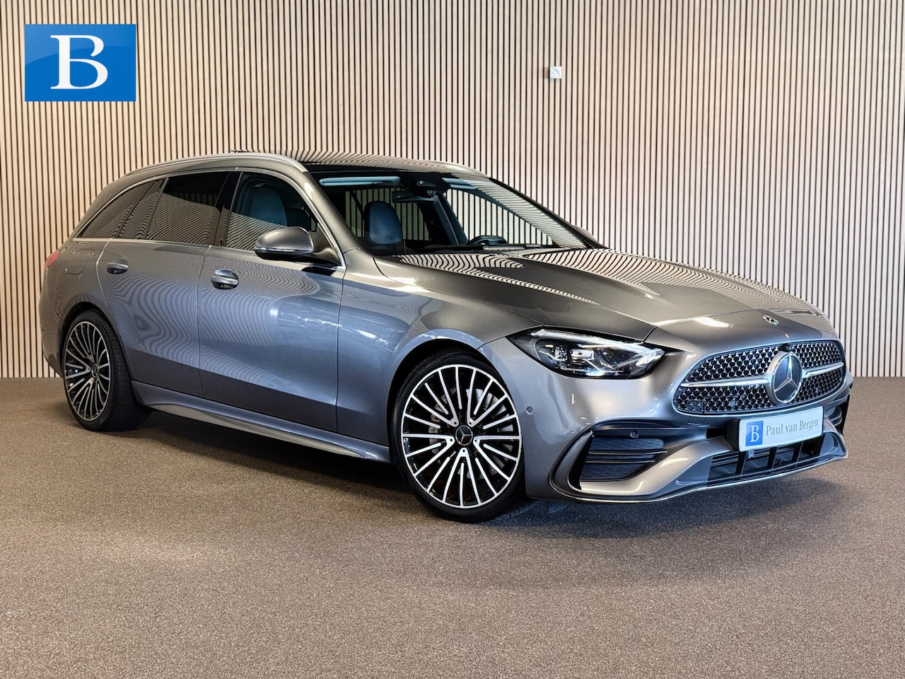 Mercedes-Benz C-klasse Estate - 220D AMG STYLING-PANORAMA-CAMERA-TREKHAAK-DODEHOEK-COMPLEET - AutoWereld.nl
