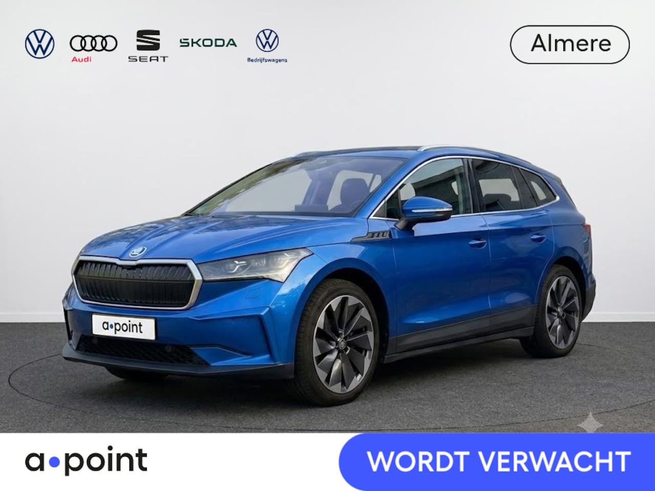 Skoda Enyaq iV - 80 First Edition 204pk | Trekhaak | Lederen bekleding | Navigatie | 21 inch Lichtmetalen v - AutoWereld.nl