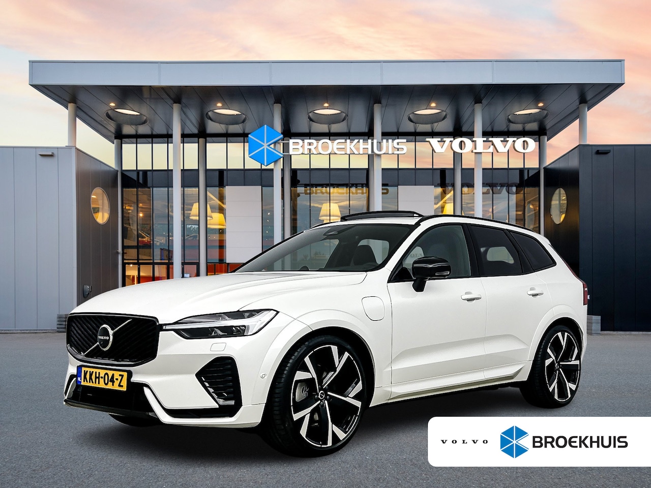 Volvo XC60 - T8 Recharge Ultra Dark Executive 22" | Getint & Gelamineerd Glas | Alarmklasse 3 | Black E - AutoWereld.nl