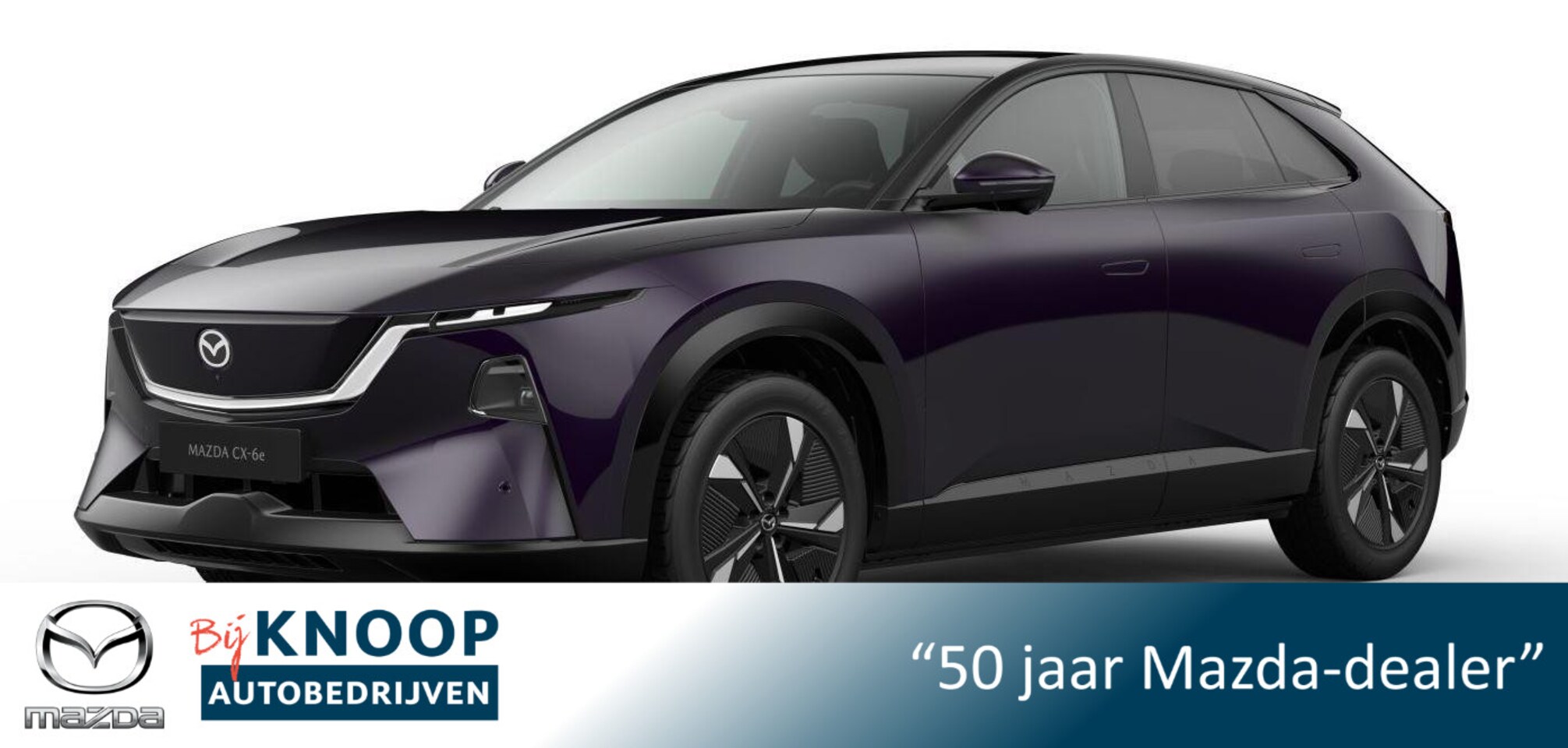 Mazda CX-6e - Takumi Business Edition 78 kWh |September levering| Nightfall Violet - AutoWereld.nl