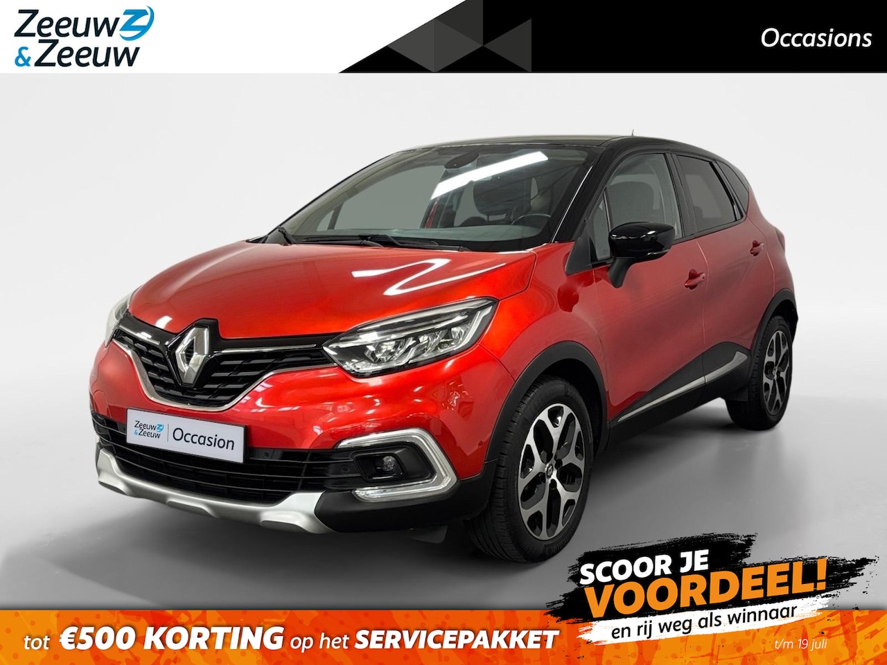 Renault Captur - 0.9 TCe Intens NAVI AIRCO CAMERA CRUISE CONTROLE HOGE INSTAP LM VELGEN DODEHOEK DETECTIE - AutoWereld.nl