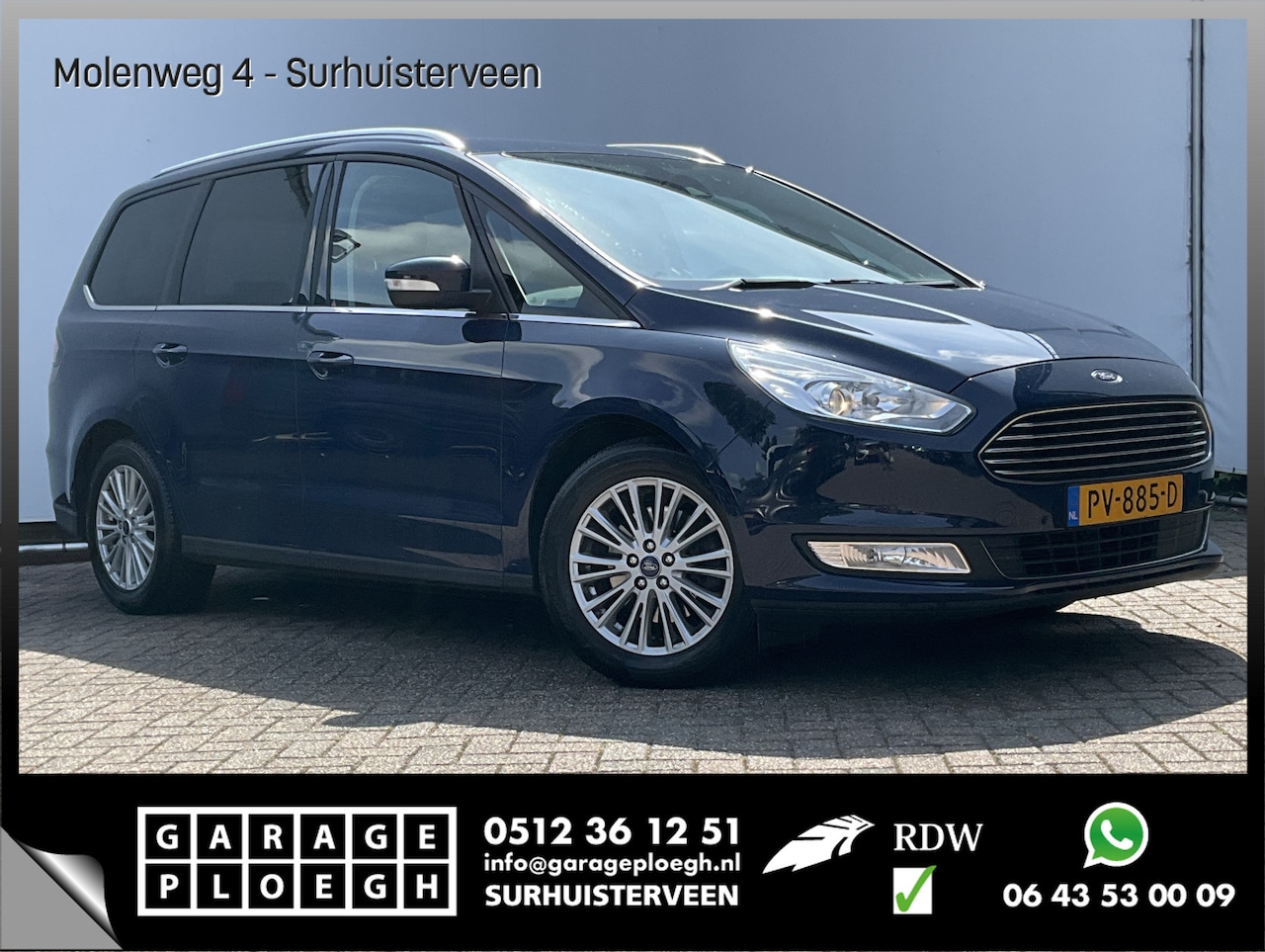 Ford Galaxy - 1.5 Titanium 7-Pers Trekhaak Cruise Carplay Stoelverw Pdc Clima Voll.Onderhouden! - AutoWereld.nl