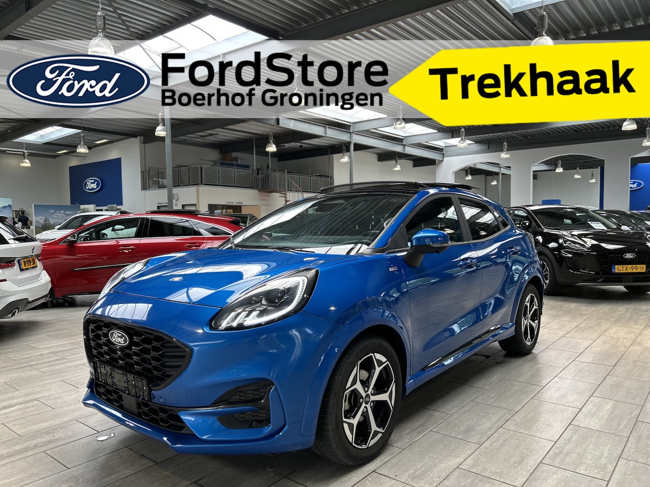 Ford Puma - EcoBoost 125 pk Hybrid ST-Line | Trekhaak | Winter Pack | Adapt. Cruise | Pano | Full LED - AutoWereld.nl