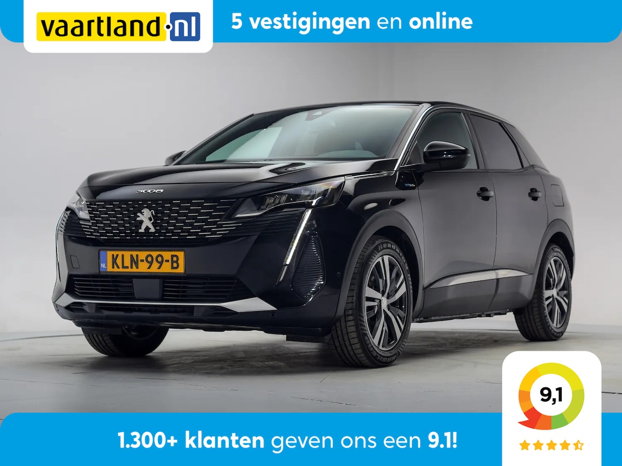 Peugeot 3008 - 1.6 HYbrid 225 Allure Pack Business Aut. [ LED Camera Apple/Android Navi ] - AutoWereld.nl