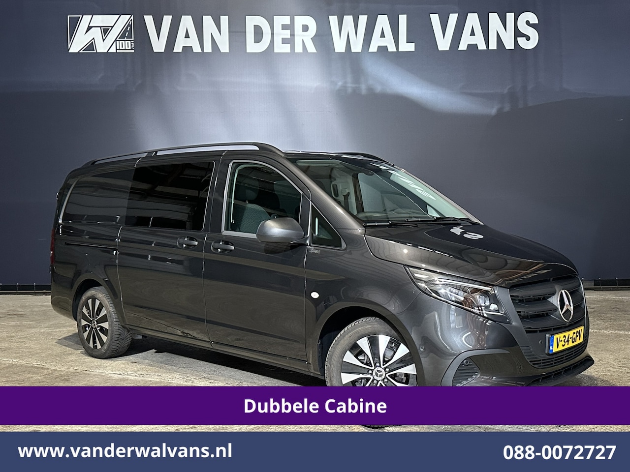 Mercedes-Benz Vito - 116 CDI 164pk 9G-Tronic Automaat L2H1 Dubbele Cabine Fabrieksgarantie Euro6 Airco | 2x Zij - AutoWereld.nl