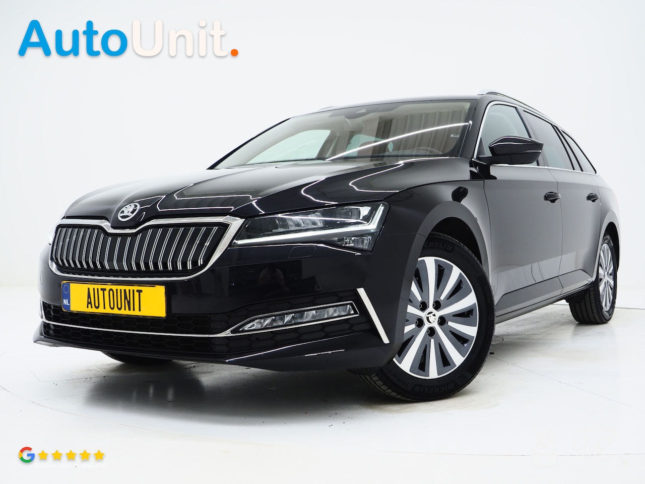 Skoda Superb Combi - 1.4 TSI iV 218PK | Leder/Alcantara | Trekhaak | Memory | Virtual | Adaptive Cruise | PDC | - AutoWereld.nl