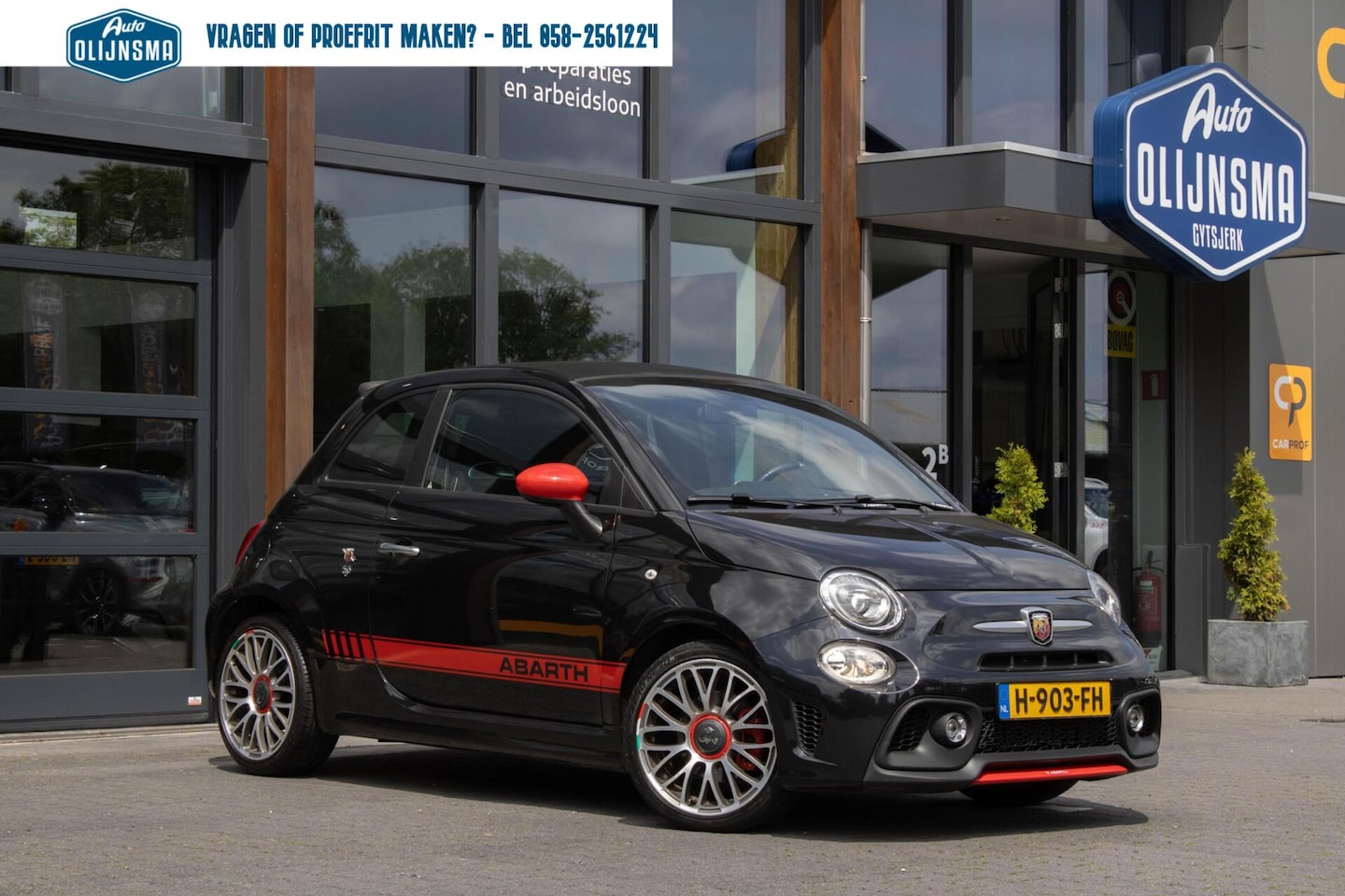 Fiat 500 Abarth - 1.4 T-Jet 595|Cabrio|Parkeersensoren|Stoelverwarming| - AutoWereld.nl