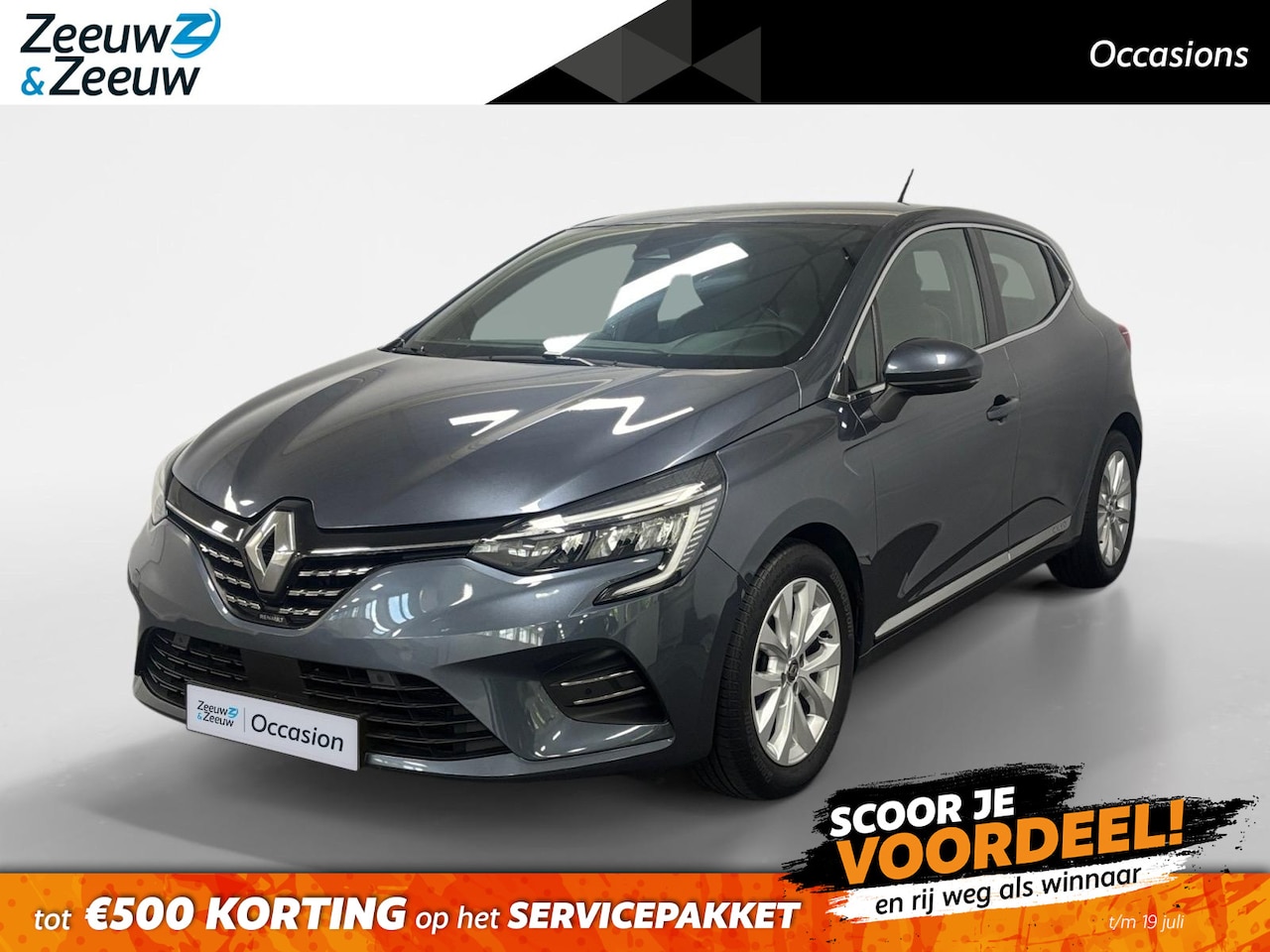 Renault Clio - 1.0 TCe Intens AIRCO CRUISE CONTROLE CAMERA PARKEERSENSOREN VOOR EN ACHTER APPLE CARPLAY A - AutoWereld.nl