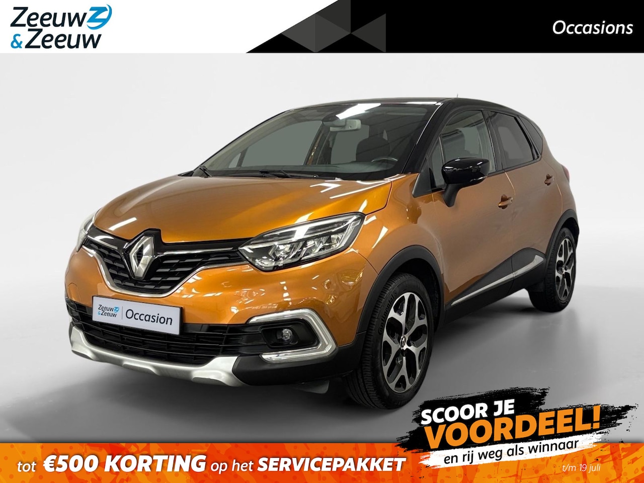 Renault Captur - 0.9 TCe Intens NAVI AIRCO PARKEERSENSOREN CRUISE CONTROLE ANDROID AUTO LM VELGEN HOGE INST - AutoWereld.nl