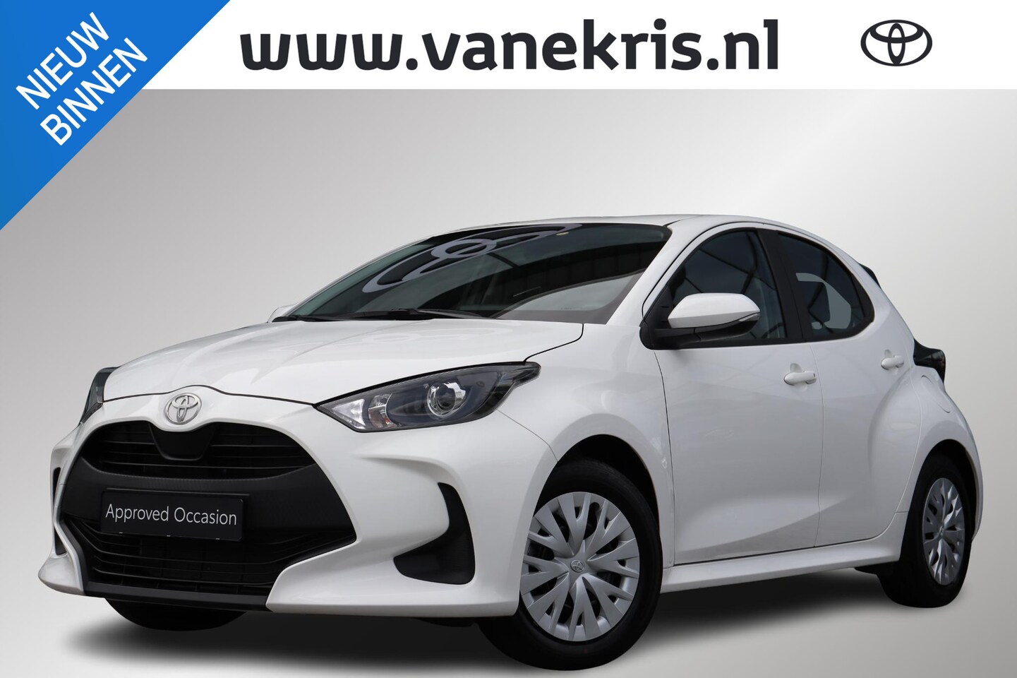 Toyota Yaris - 1.5 Hybrid 115 Active, Reservewiel, Auto, Adaptieve cruise control, Lane assist. - AutoWereld.nl