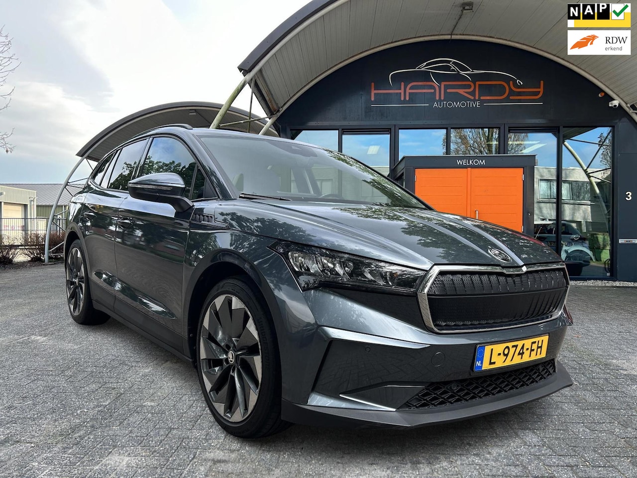 Skoda Enyaq iV - 60 Panoramadak Stoelverw Trekhaak NL Auto 1e EIG Rijklaarprijs - AutoWereld.nl