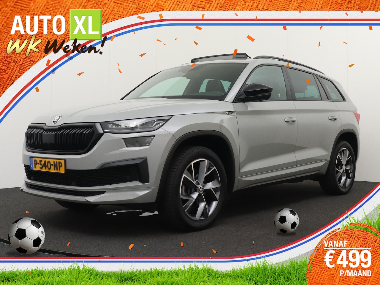 Skoda Kodiaq - 1.5 TSI Sportline 7-Pers Pano-dak Memory Trekhaak Full-Options - AutoWereld.nl