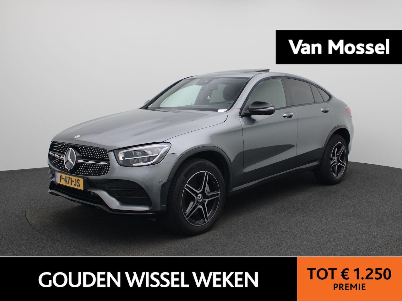 Mercedes-Benz GLC-klasse Coupé - 300e 4MATIC Business Solution AMG | SCHUIFDAK | 360 CAMERA | STOELVERWARMING | NAVIGATIE | - AutoWereld.nl