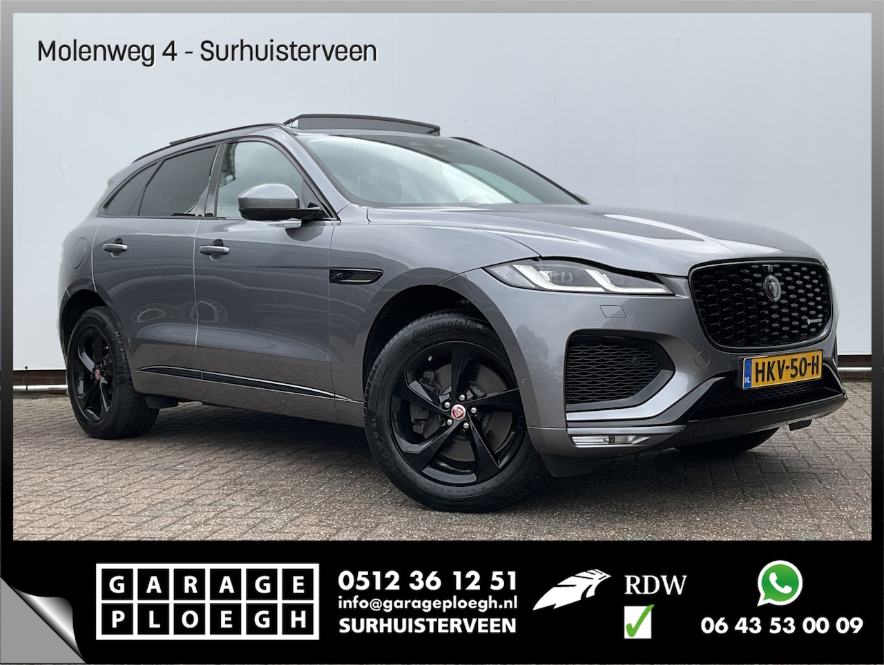 Jaguar F-Pace - 2.0 P400e PHEV R-Dynamic SE Pano 360° Meridian Stoelverw+Ventilatie Leer BOMVOL! - AutoWereld.nl