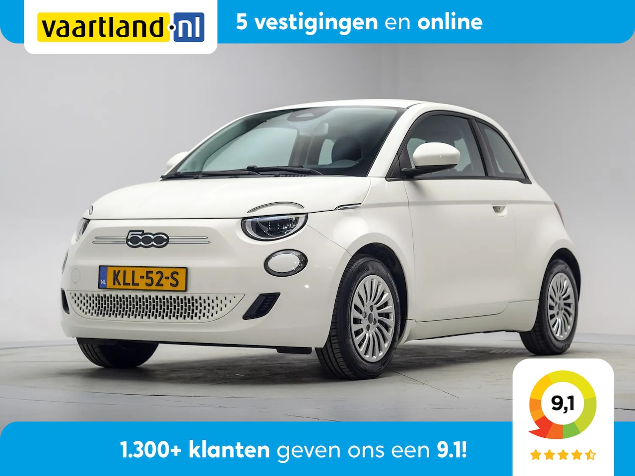 Fiat 500e - 24 kWh 3-Fase [ Apple/Android Clima Verkeersbordherkenning ] - AutoWereld.nl
