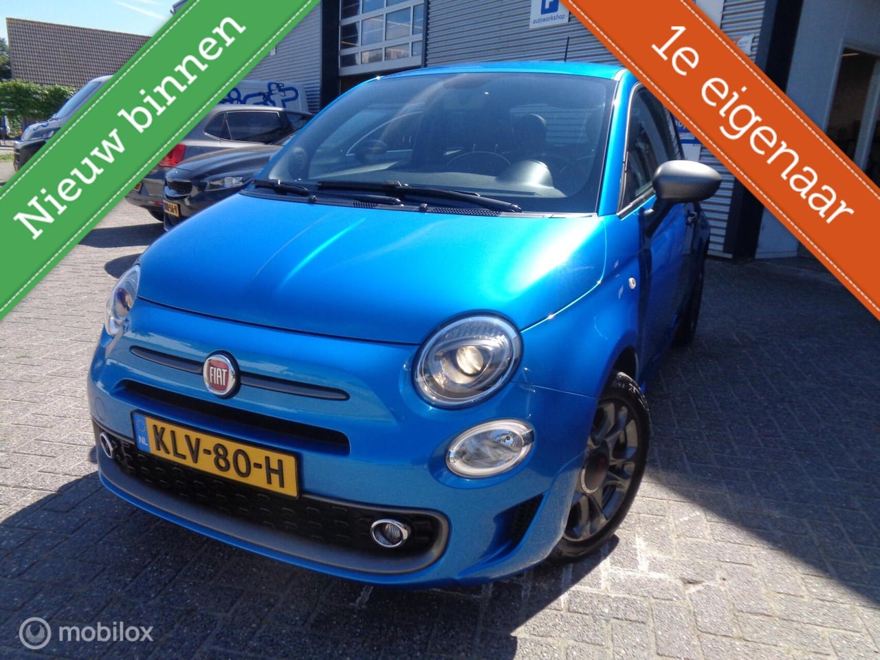 Fiat 500 - 1.2 Sport/Groot navi/ECC Airco/Lm velgen/Dig dash/Zwarte hemel Stuurwiel/1st eig - AutoWereld.nl