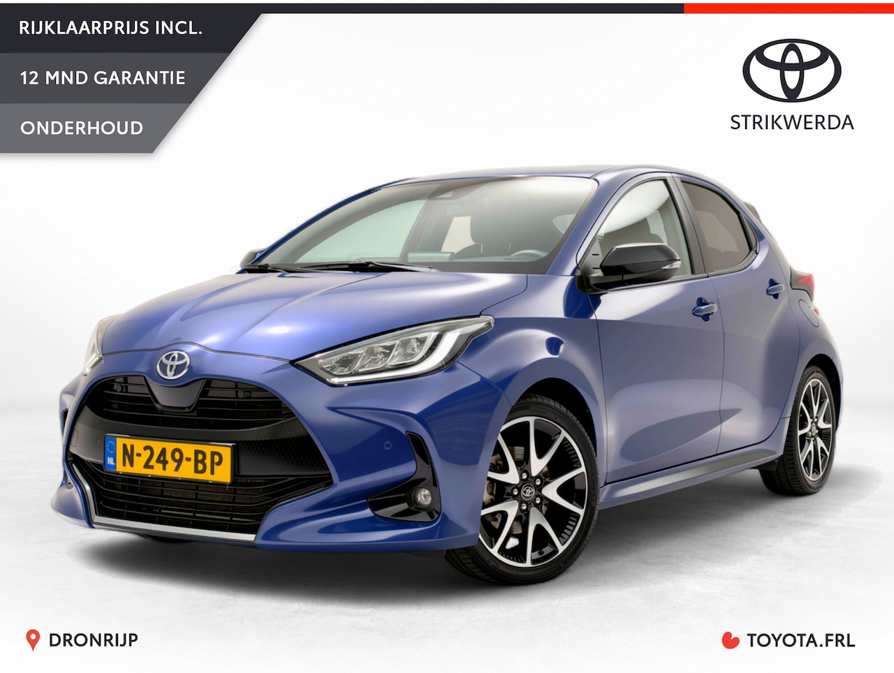 Toyota Yaris - 1.5 Hybrid Executive | Trekhaak | Stoelverw. | Leer | Dodehoek | PDC V+A | Camera | Keyles - AutoWereld.nl