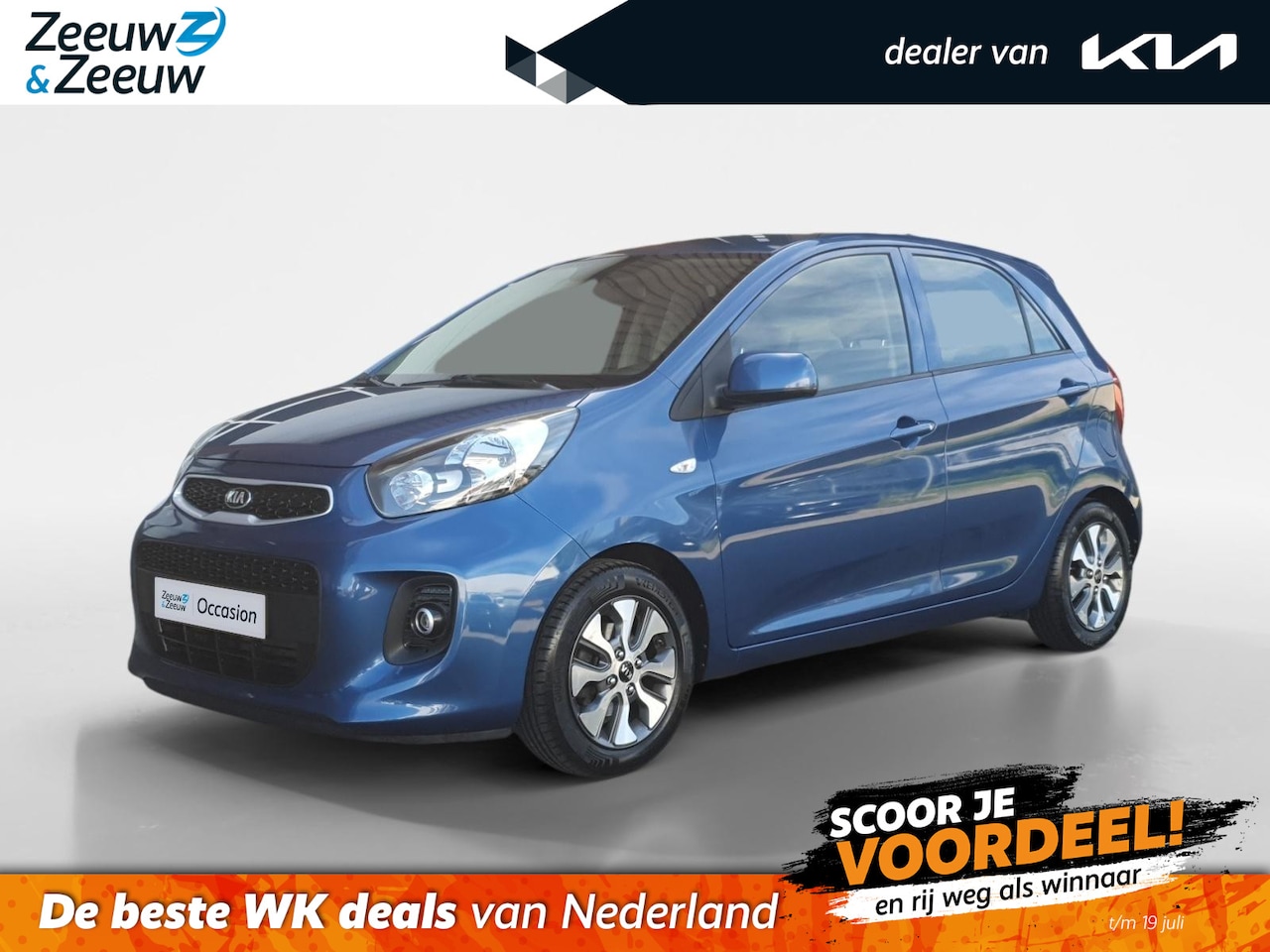 Kia Picanto - 1.0 CVVT EconomyPlusLineNavigator | Navigatie | Camera | Airco | Lichtmetalen velgen | Blu - AutoWereld.nl