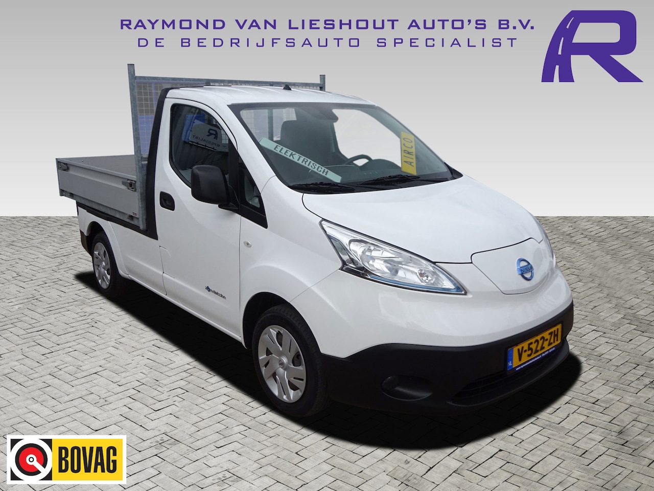 Nissan e-NV200 - Business 40 kWh 2.ZERO S.O.H 91% ( Grotere accu ) KIPPER PICK UP OPEN LAADBAK AIRCO NAVIGA - AutoWereld.nl
