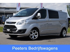 Ford Transit Custom - 290 2.0 TDCI L2H1 Limited DC Camera, Cruise, Sensoren, 2 x Schuifdeur, 170pk, Automaat, Tr