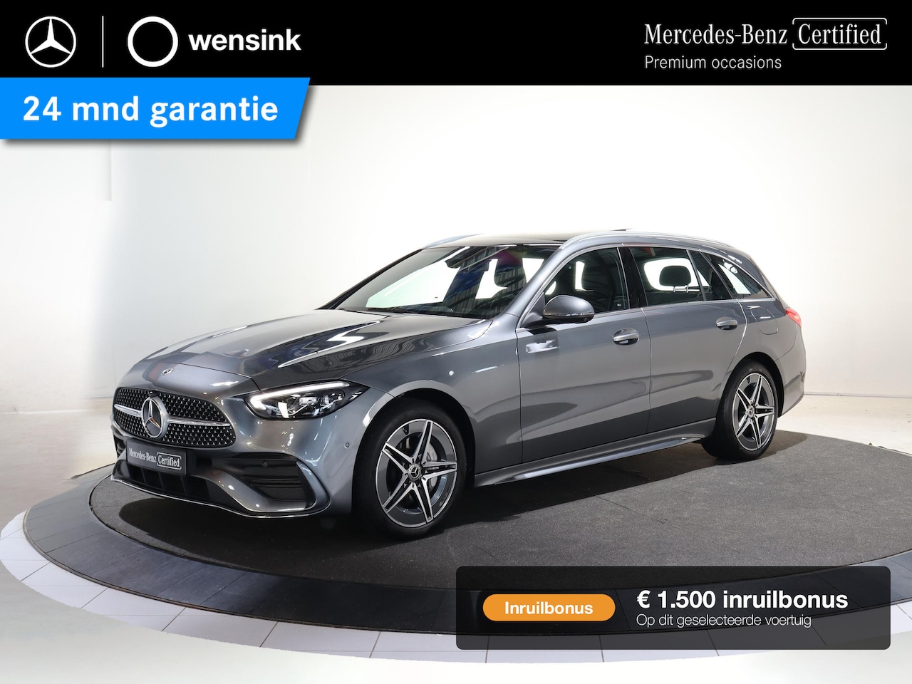 Mercedes-Benz C-klasse Estate - 300e Star Edition AMG Line | Panoramaschuifdak | DISTRONIC | Trekhaak | USB-pakket plus - AutoWereld.nl