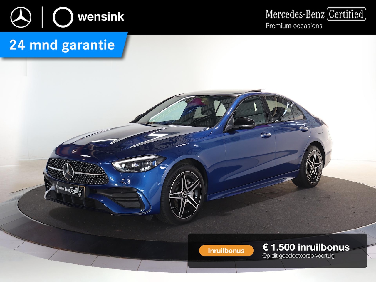 Mercedes-Benz C-klasse - 300e AMG Line | Panoramaschuifdak | Night | Premium pakket | Winter pakket | Augmented Rea - AutoWereld.nl