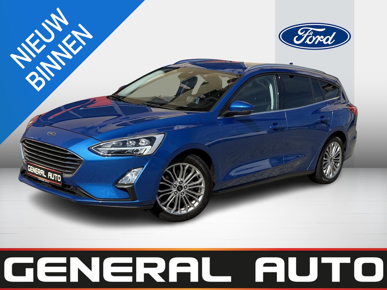 Ford Focus Wagon - 1.0 EcoBoost Titanium X Business 1.0 EcoBoost Titanium X Business, LED, Trekhaak - AutoWereld.nl