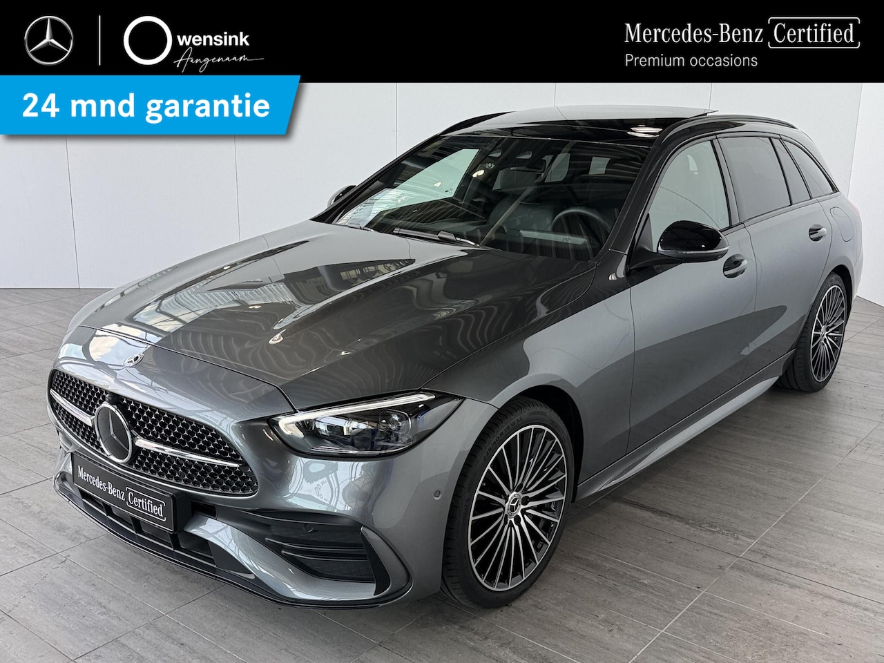 Mercedes-Benz C-klasse Estate - 300e Business Solution AMG | Panoramaschuifdak | Burmester | Rijassistentiepakket | DIGITA - AutoWereld.nl