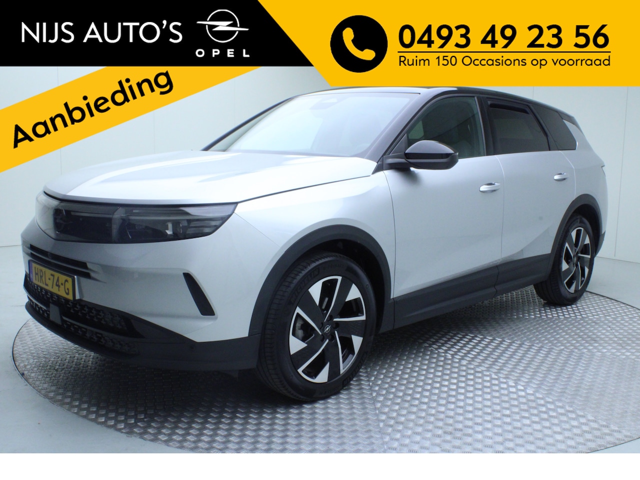 Opel Grandland - 1.2 Turbo Hybrid GS | automaat | climate | navi | cruise adaptief | dode hoek | head up | - AutoWereld.nl