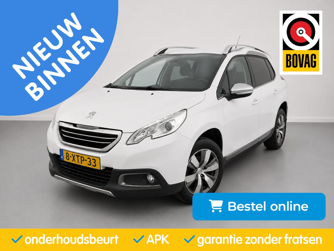 Peugeot 2008 - 1.2 Allure| GlazenDak|Half-Leder|PDC|Navi|Cruise Control|ECO| - AutoWereld.nl