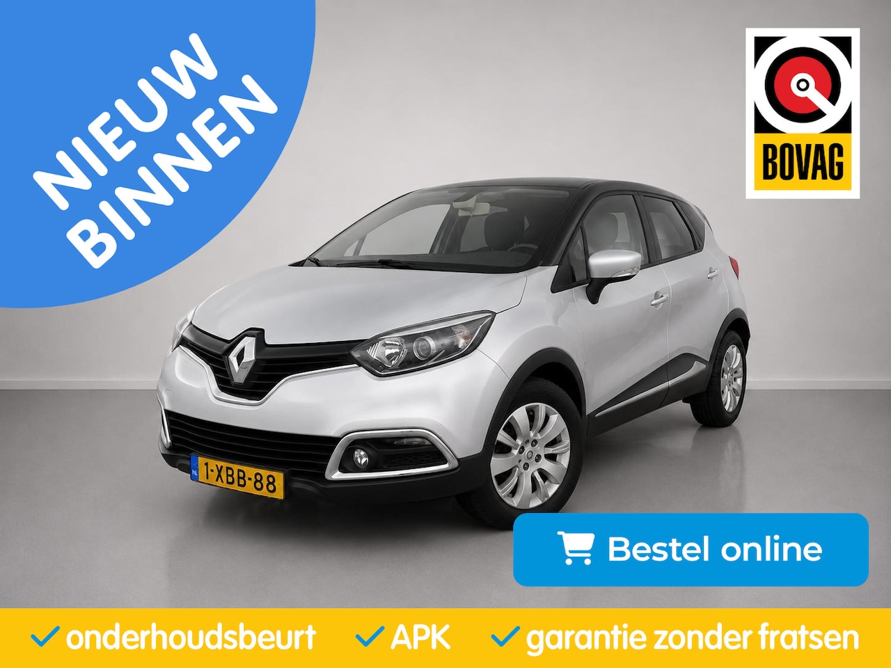 Renault Captur - 0.9 TCe Keyless| CruiseControl|Navigatie|PDC|Bluetooth|Keyless| - AutoWereld.nl