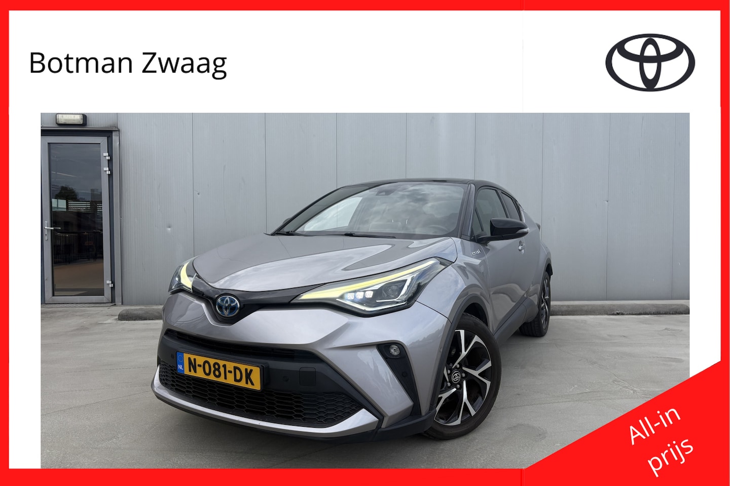 Toyota C-HR - 1.8 Hybrid Bi-Tone Limted Automaat | Cruise control adaptief | CarPlay | PDC V+A | Achteru - AutoWereld.nl
