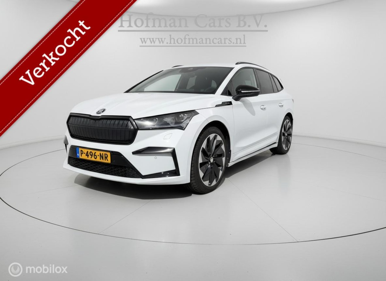 Skoda Enyaq iV - 80 Sportline | 05-2022 | 127.861 km | SOH 90,5% | Wit | Elektrisch | Sportline uitvoering - AutoWereld.nl