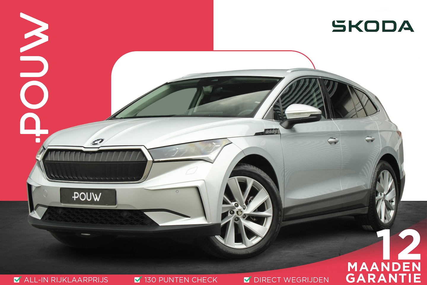 Skoda Enyaq iV - 60 180pk | Stoelverwarming | Trekhaak | Cruise Control | Camera | Climate Control | Apple - AutoWereld.nl