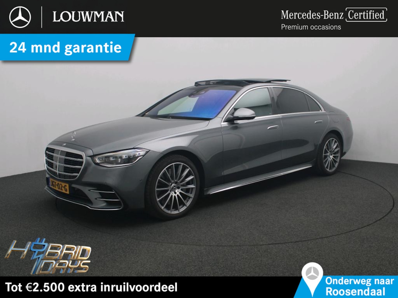 Mercedes-Benz S-klasse - 450 e Lang AMG Line | Org NL | Panoramadak | Alarm | Executive Rear PLus | Chaffeurspakket - AutoWereld.nl