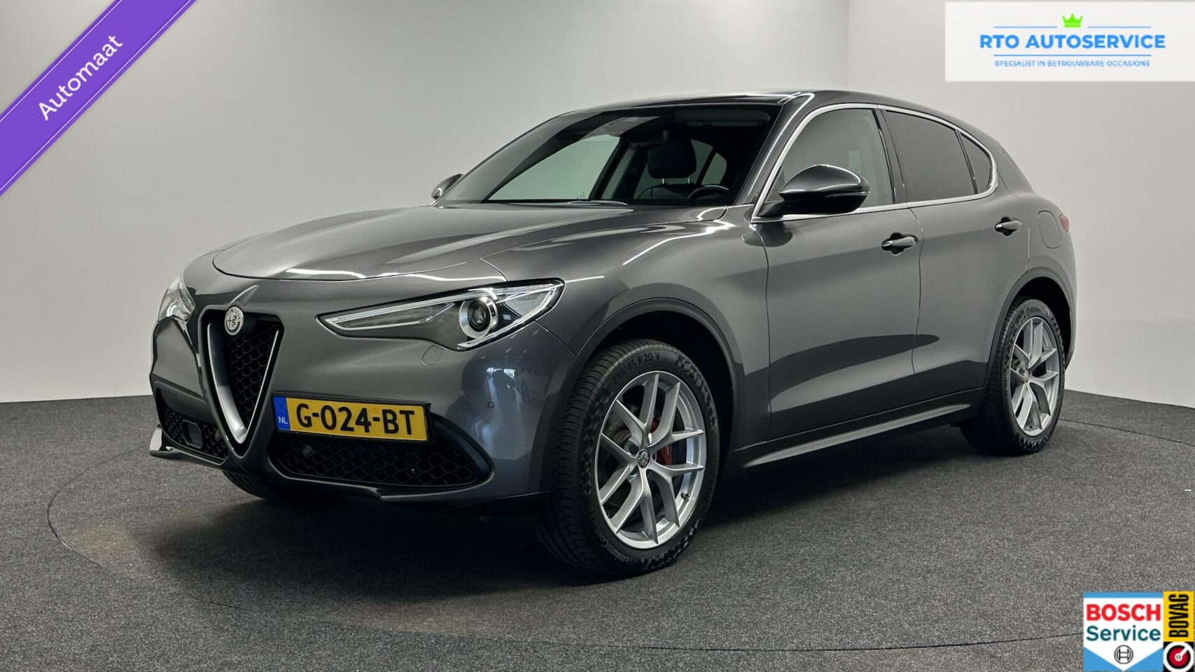 Alfa Romeo Stelvio - 2.0 T AWD TREKHAAK LEER NAVI CRUISE ECC. - AutoWereld.nl