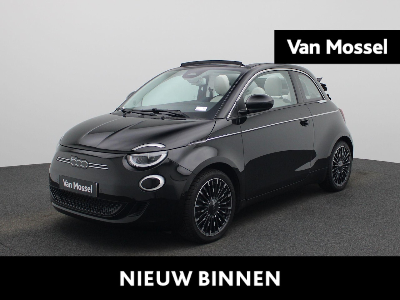 Fiat 500e - 500e 42 kWh La Prima | Cabrio | Camera | Navigatie | Leder | - AutoWereld.nl