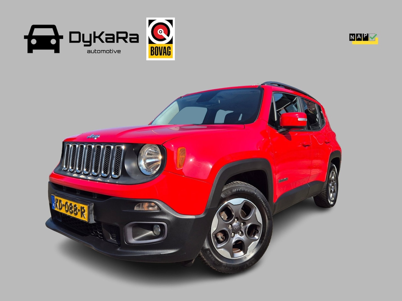 Jeep Renegade - 1.4 MultiAir Longitude Automaat Trekhaak Navi DAB Clima - AutoWereld.nl