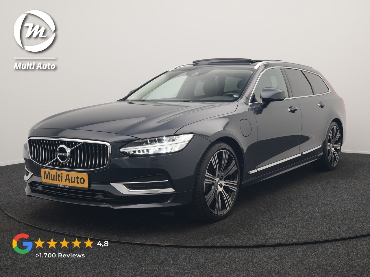 Volvo V90 - T8 AWD Inscription PHEV 394pk Dealer O.H. | Trekhaak Af Fabriek | Panodak | Adaptive Cruis - AutoWereld.nl