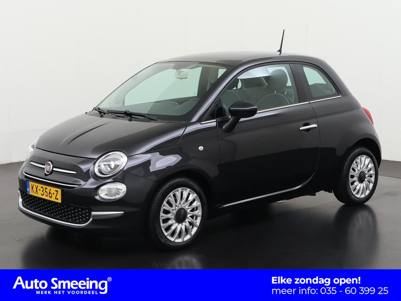 Fiat 500 - 0.9 TwinAir Turbo Lounge Automaat | Panoramadak | Lichtmetalen Velgen | Zondag Open! - AutoWereld.nl