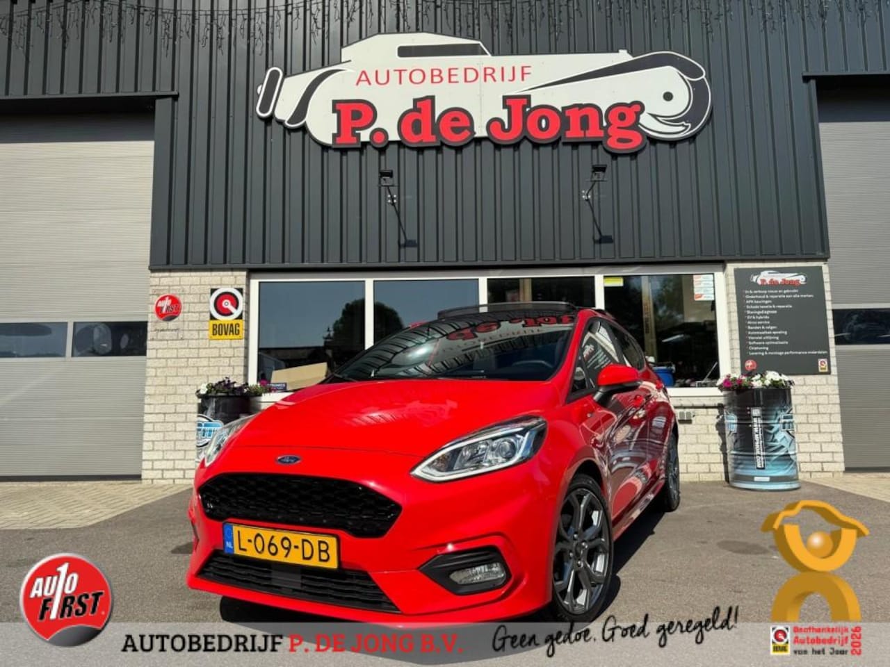 Ford Fiesta - 1.0 Ecoboost ST-Line Panoramadak Carplay Winterpakket Led Navigatie - AutoWereld.nl