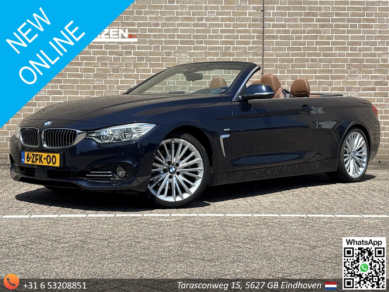 BMW 4-serie Cabrio - 428i High Executive | Dakota Leder | Climate | Cruise | Navi | Camera | - AutoWereld.nl