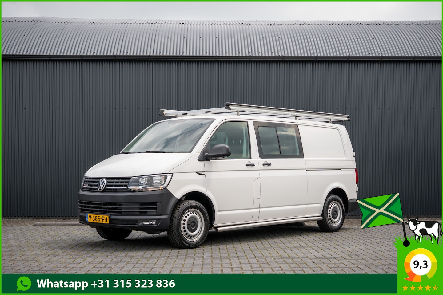 Volkswagen Transporter - 2.0 TDI 4motion L2H1 | 150 PK | DC 6-Zits | 1e Eigenaar | Cruise | Zijschuifdeur R+L | Air - AutoWereld.nl