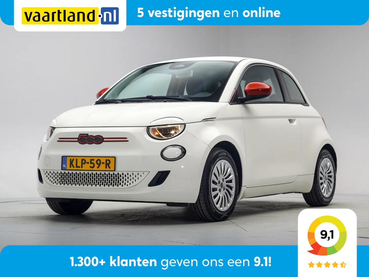 Fiat 500 - RED 24 kWh [ Navi Camera Apple/Android Climate ] - AutoWereld.nl