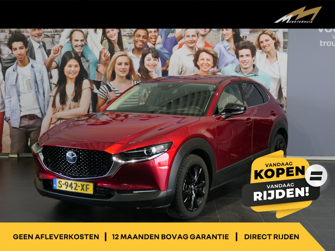 Mazda CX-30 - 2.0 e-SkyActiv-X M Hybrid Homura - Lage kmstand! - Headup - Stoelverwarming - Adaptive cru - AutoWereld.nl