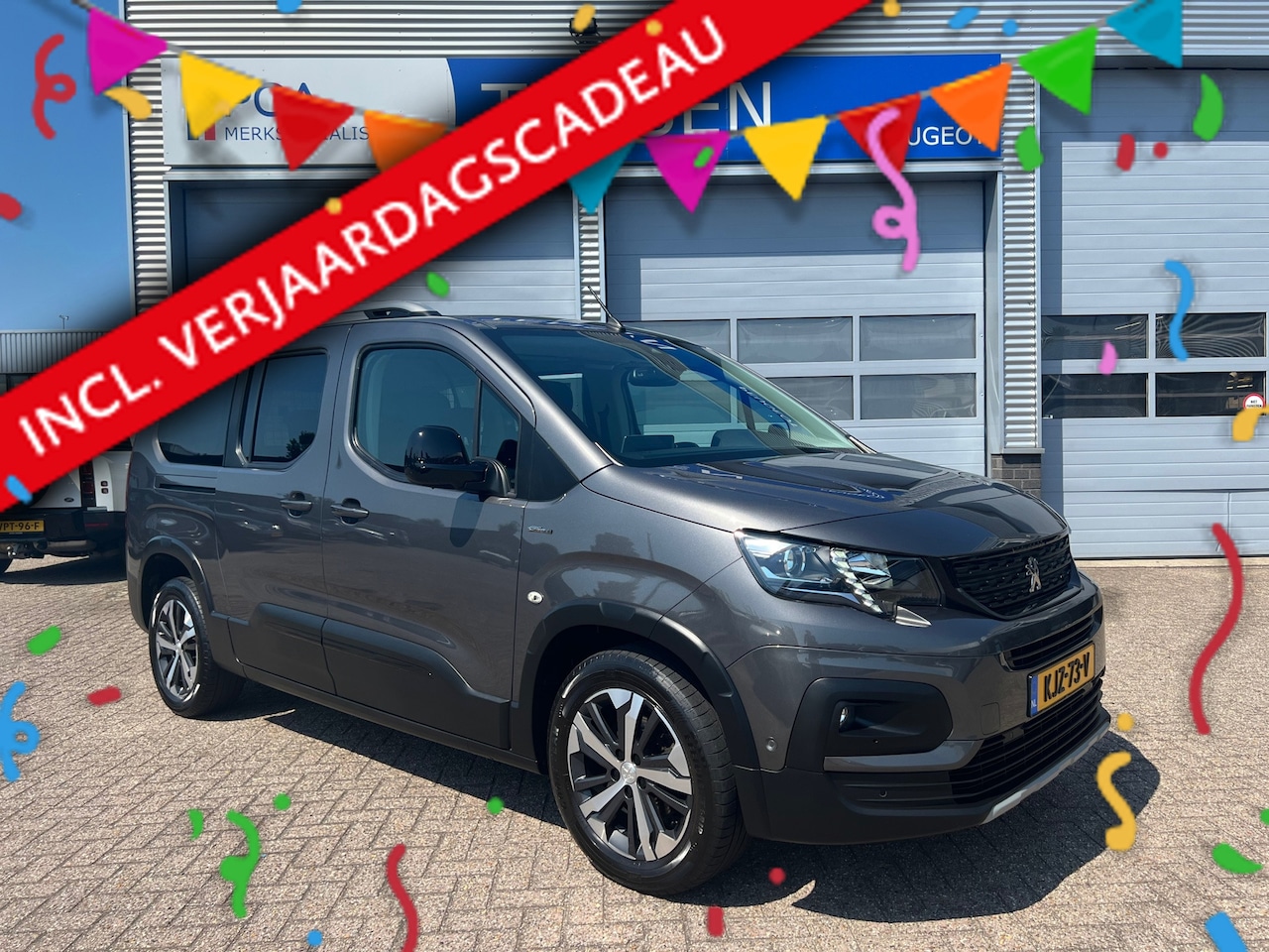 Peugeot Rifter Long - 1.2 130PK Long GT-Line | Automaat | Navigatie | Keyless | Climate control | DAB | - AutoWereld.nl